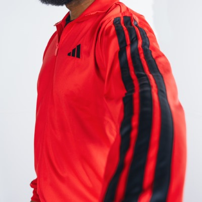 Men's - Pure Ruby - 3 Stripe Full Zip Track Top